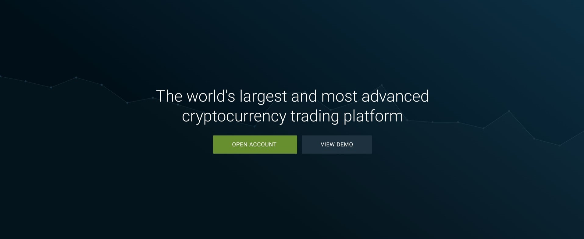 Homepage di Bitfinex