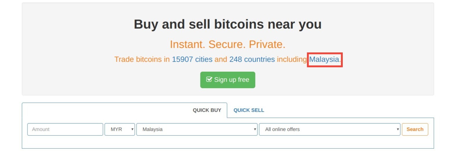 LocalBitcoins.com在全球范围内可用！