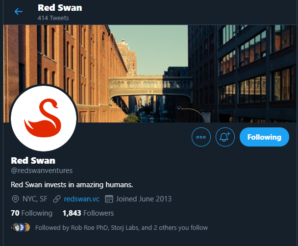 RedSwan از طریق توییتر